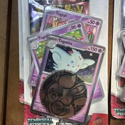 4x Pokemon TCG Blister w/ Togekiss 1 Temporal Forces, Pack Temporal Forces - Image 1