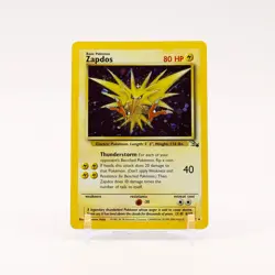 Zapdos - 15/62 Fossil Unlimited Cosmos Holo Rare Pokemon - NM - Image 1