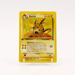 Raichu - 29/62 Fossil 1st Edition Rare Pokemon - NM - Image 1
