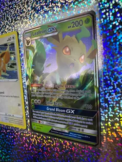 2018 Pokemon TCG Sun & Moon Promo SM146 Leafeon GX - Image 3
