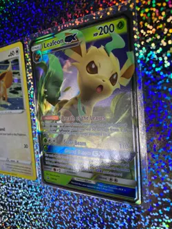 2018 Pokemon TCG Sun & Moon Promo SM146 Leafeon GX - Image 4