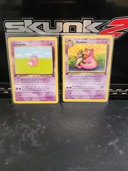 Pokemon TCG Vintage Slowbro Slowpoke Fossil 1st Edition Non Holo - Image 1
