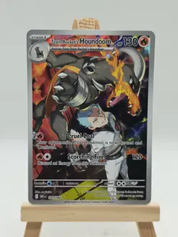 Pokemon Team Rocket's Houndoom - Destined Rivals 191/182 Illustration Rare - Image 1