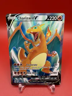 Pokemon TCG Charizard V 153/172 Full Art Brilliant Stars Holo NM - Image 1