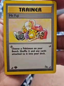 * Fossil - MP - Mr. Fuji 58/62 - Unlimited - WOTC Vintage Pokemon (US Seller) - Image 1