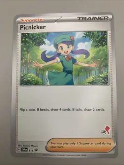 Picnicker SVP114 Pokemon Battle Academy 2024 Armarouge Stamp 47 Black Star PROMO - Image 1