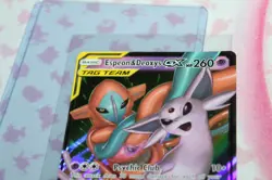 Pokemon - Espeon & Deoxys GX 72/236 Unified Minds 2019 Holo Full Art Rare NM - Image 2