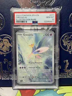 2024 Pokemon SFA EN Shrouded Fable 071/064 Cresselia Illustration Rare PSA 10 - Image 1