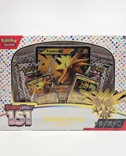 Pokemon TCG Scarlet & Violet 151 Zapdos ex Box - Factory Sealed -4 Booster Packs - Image 2