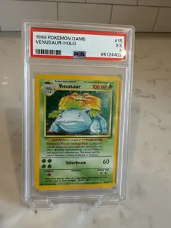PSA 5 Venusaur #15 Holo Rare - 1999 Pokemon Base Set - Image 3