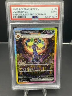 PSA 9 Pokemon Prismatic Evolutions Umbreon ex Special Illustration Rare 161/131 - Image 1