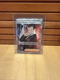 Team Rocket's Giovanni 225/182 FULL ART TRAINER Destined Rivals Pokemon TCG - Image 1