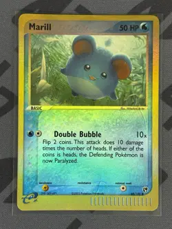 Pokemon TCG - Marill #68/100 Reverse Holo - Moderately Played - Sandstorm 2003 - Image 1