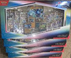 4x Pokemon Prismatic Evolutions Lucario EX and Tyranitar EX Premium Collection - Image 2