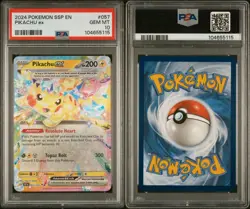 Pokemon TCG - PSA 10, 2024 Pikachu ex, Double Rare, SV: Surging Sparks, 57 - Image 3