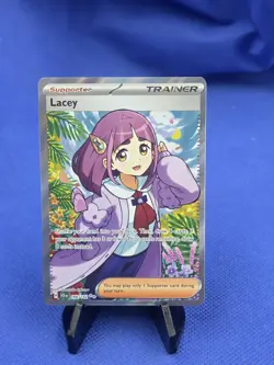 Pokemon Scarlet & Violet Stellar Crown Lacey 166/142 Full Art NM - Image 1