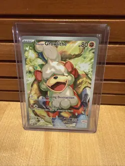 Pokemon TCG Hisuian Growlithe Twilight Masquerade IR 181/167 LP - Image 1
