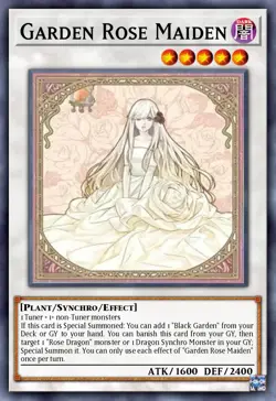 DOOD-EN101 Garden Rose Maiden Alternate Art Starlight Rare 1st YuGiOh - Image 1
