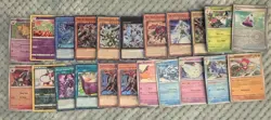 pokemon cards + Yu-Gi-oh! Card Lot of 22 All Foil Holo Or Reverse Holo - Image 1