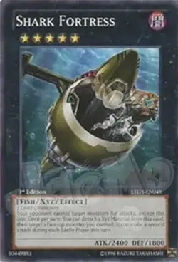 Yugioh - Shark Fortress - 1st Edition LP - Plus Free Holographic Card - Image 1