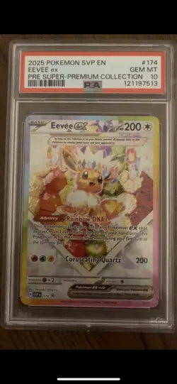 Pokemon Prismatic Evolutions SPC Eevee Promo Card 174 PSA 10 - Image 1