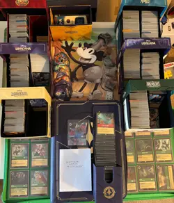 Disney Lorcana Lot Including 3,780 Cards, Various Play Items, And Binders! RTP🔥 - Image 1