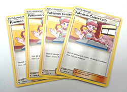 Pokemon Cards Hidden Fates 2019 Playset Pokemon Center Lady 64/68 x4 4x - Image 1