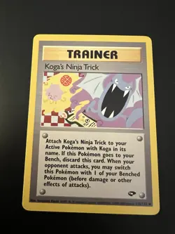 Koga’s Ninja Trick 115/132 Gym Challenge Unlimited 2000 Pokemon Card Uncommon NM - Image 1