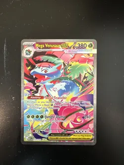 Mega Venusaur EX SIR 177/132 Mega Evolution English pokemon TCG Near Mint Card - Image 1