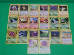 Pokemon Vintage All 1st Edition Cards Lot X20 WOTC Played GYM Heroes - Image 1
