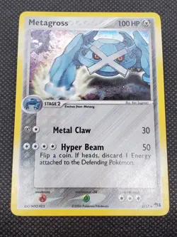 Metagross 2/17 Holo Rare, EX Pop Series 1 Promo, Pokemon Card, LP/MP - Image 2