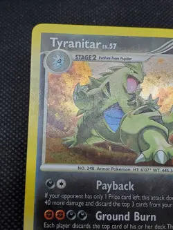 Tyranitar 17/123 Holo Rare, Diamond Pearl Mysterious Treasures, Pokemon Card, MP - Image 4