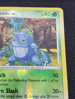Heracross 28/130 Reverse Holo, Diamond & Pearl Base Set, Pokemon Card, MP - Image 3