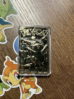 PokemonT Special Edition 23 karat Gold-Plated Trading Card #25 PIKACHU w/ball - Image 3