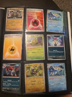 Assorted Shinny Pokemon Cards Lot With Binder - Image 4