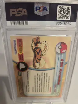 Vintage 1999 TOPPS Pokemon Arcaine #59 GRADED Near Mint Trading Card - Image 3