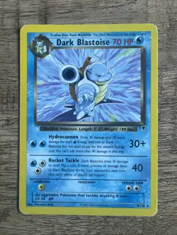 Pokemon TCG Legendary Collection Dark Blastoise Non-Holo Rare Card 4/110 MP - Image 1
