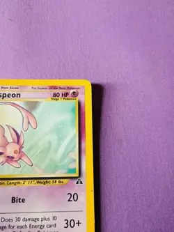 Espeon Pokemon Card TCG Neo Discovery Holo Rare Card 1/75 Excellent Condition - Image 5