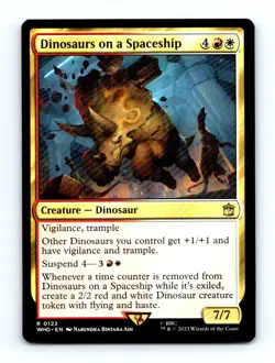 #122 2023 Doctor Who Dinosaurs on a Spaceship Rare - Image 1