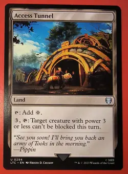 MTG, MAGIC: ACCESS TUNNEL, LTC, UNCOMMON #0294, REGULAR FINISH, LAND - Image 1