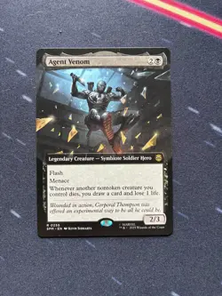 Agent Venom Extended Art Marvel's Spider-Man Rare (SPM) MTG - Image 1