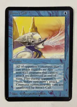 Siren’s Call Alpha MP Moderate Play MTG Magic The Gathering - Image 1