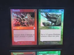 2x FOIL Assault / Battery - Timespiral TIMESHIFTED - English Italian - OOP MTG - Image 2