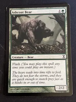 1x Ashcoat Bear (190) Time Spiral LP MTG Magic The Gathering x1 MKE - Image 1