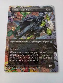 Spider-Man Noir 0204 (Borderless) MTG Magic Marvel's Spider-Man - Image 1
