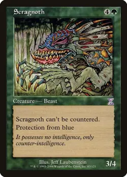 1x FOIL Scragnoth - Timespiral TIMESHIFTED - Italian - OOP MTG - Image 3