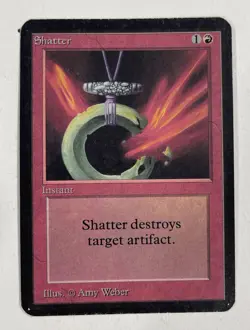Shatter Alpha MP Moderate Play MTG Magic The Gathering B - Image 1