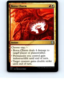 Boros Charm #210 Uncommon Commander 2021 MTG NP Near Mint or Better - Image 1