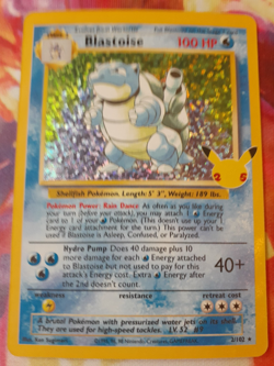 2021 Pokemon Blastoise 2/102 Celebrations Classic 25th Anniversary Holo NM - Image 1