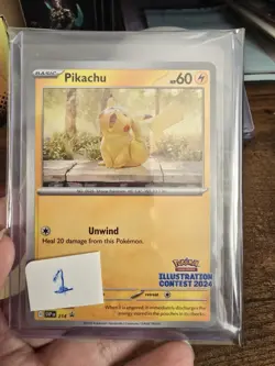 Pikachu Illustration Contest 2024 214 Black Star Promo Pokemon TCG - Image 3